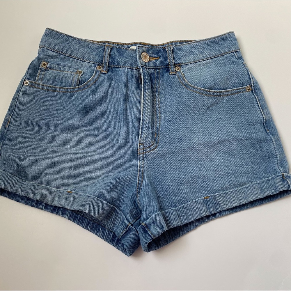 High Waisted Denim Jean Shorts